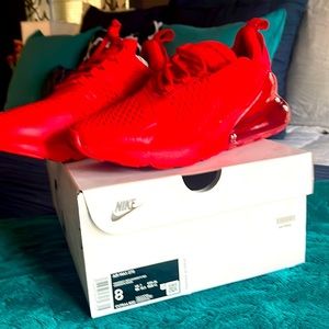 EUC University Red Nike Air Max 270. Rare Size.